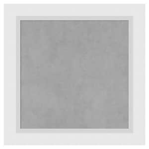 Blanco White 20 in. x 20 in. Framed Magnetic Board