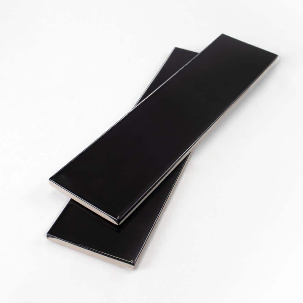 City 3in. x6in. Black Gloss Ceramic Subway Tile Sample price history on PriceWatchPro
