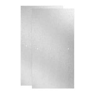 29-1/32 in. x 55-1/2 in. x 3/8 in. (10 mm) Frameless Sliding Bathtub Door Glass Panels in Rain (For 50-60 in. Doors)