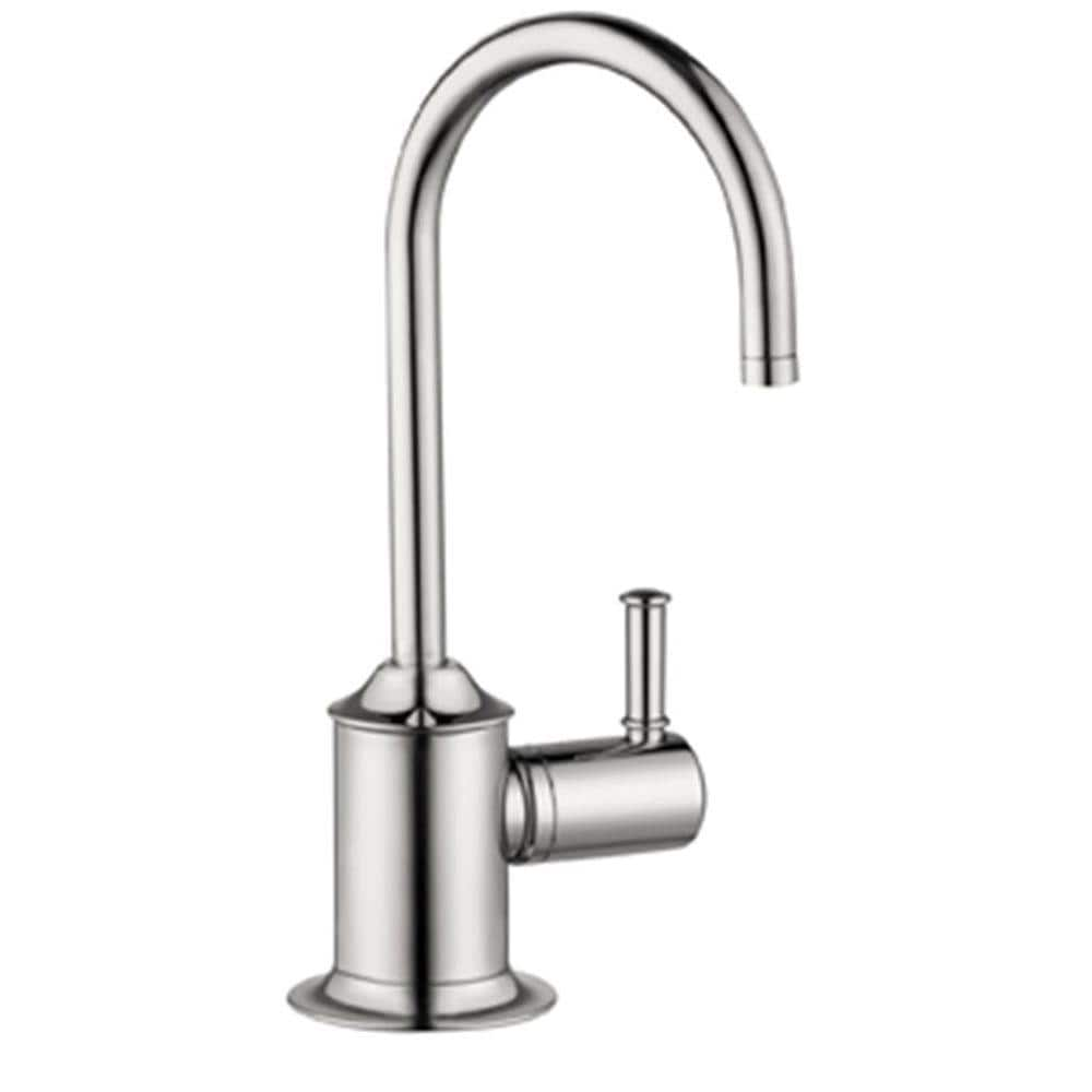 Hansgrohe Talis C Single Handle Lever Beverage Faucet In Stainless   Steel Optic Hansgrohe Filtered Water Faucets 04302800 64 1000 