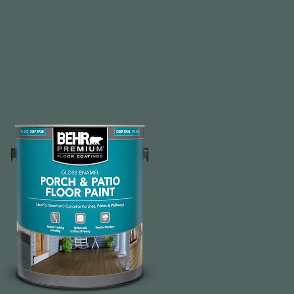 BEHR PREMIUM 1 gal. #S430-7 Blue Fir Gloss Enamel Interior/Exterior Porch and Patio Floor Paint