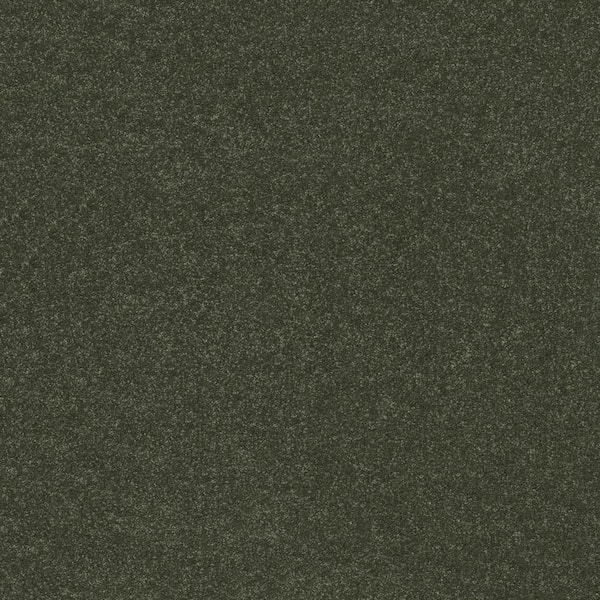 Home Decorators Collection House Party I - Ivy - Green 37.4 oz. Polyester Texture Installed Carpet