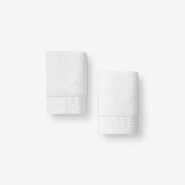 Company Cotton Plush Spa Solid White Cotton Wash Cloth (Set of 2)
