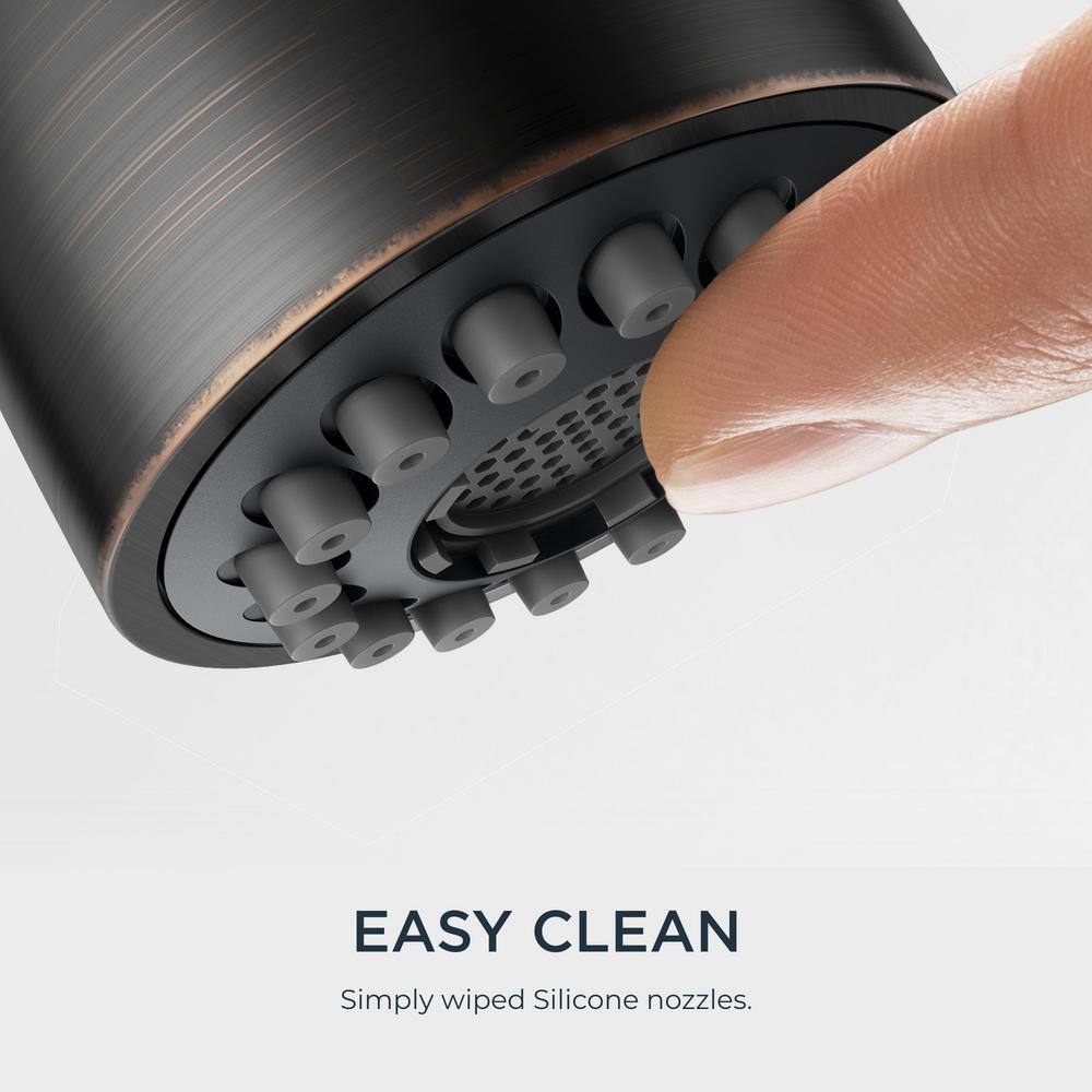Oil Rubbed Bronze Pull Down Kitchen Faucet with Spray