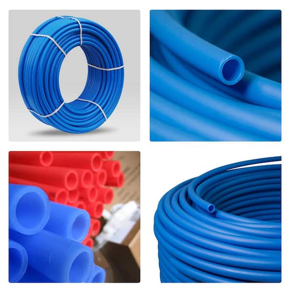 The Plumber's Choice 3/4 in. x 300 ft. Blue PEX-B Tubing Potable Water Pipe  PPWB34300NW - The Home Depot