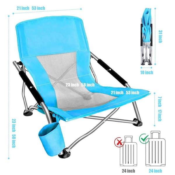 MUKE Beach Chair for Adults, Low Beach Camping, Folding Chair