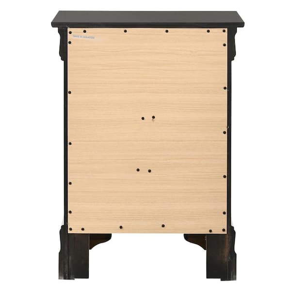 Passion Furniture Louis Philippe 2-drawer Beige Nightstand (24 In