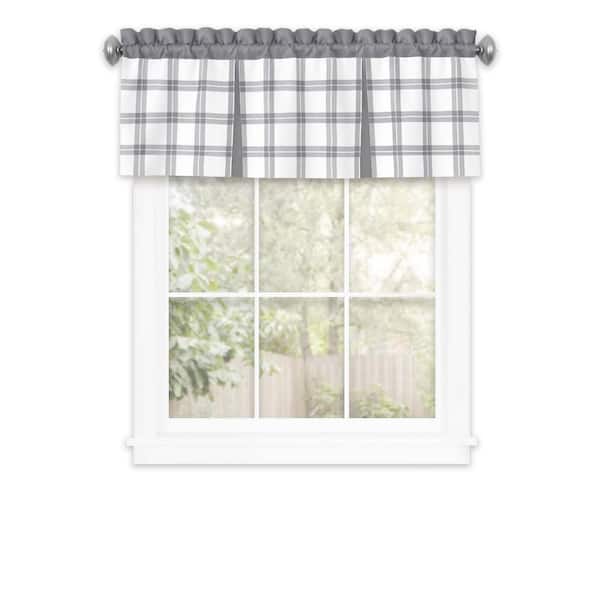 ACHIM Tate Polyester Valance - 13 in. L in Grey