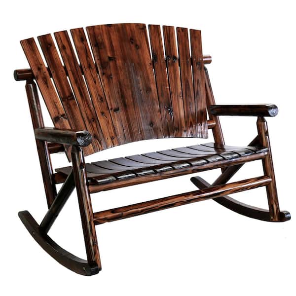 Leigh Country Char-Log Double Patio Rocking Chair
