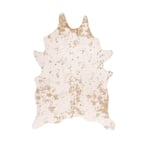 Alferce Faux Cowhide Off-White 6 ft. x 8 ft. Shaped Accent Rug