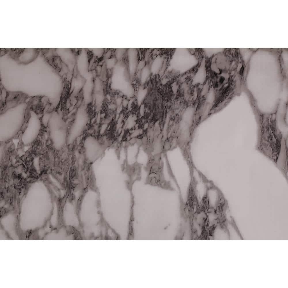 Marble Off-White, Grey, Black Vinyl Strippable Roll (Covers 26.6 sq. ft.)