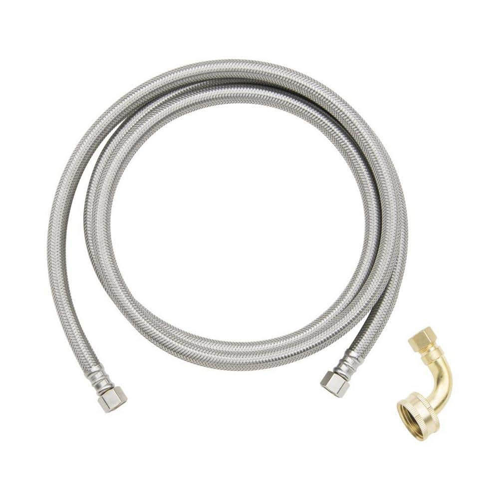 New Industrial Braided Stainless Steel Hose 1/4” x 60' Foot Hose