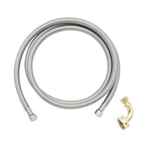 3/8 in. Comp. x 3/8 in. Comp. with 3/4 in. Garden Hose Elbow x 72 in. Braided Stainless Steel Dishwasher Connector