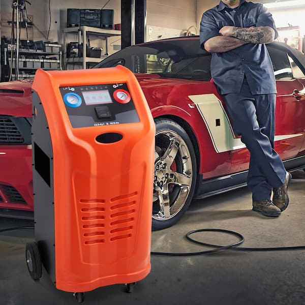 Fully Automatic Refrigerant Recovery Machine for R134A+R1234YF, AC Kit with Scale, Compressor, Tank