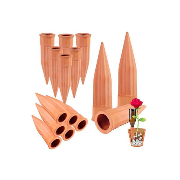 20 Gal. Tree Watering Bag 15 Pack Terracotta Plant Self-Watering Stakes Automatic Irrigation Devices for Indoor Outdoor