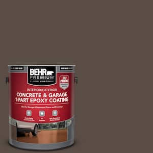 1 gal. #PPU5-19 Dark Truffle Self-Priming 1-Part Epoxy Satin Interior/Exterior Concrete and Garage Floor Paint