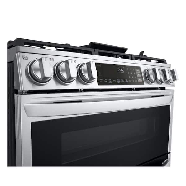 LG LTGL6937F 6.9 cu.ft. Smart GAS Double Oven Slide-in Range