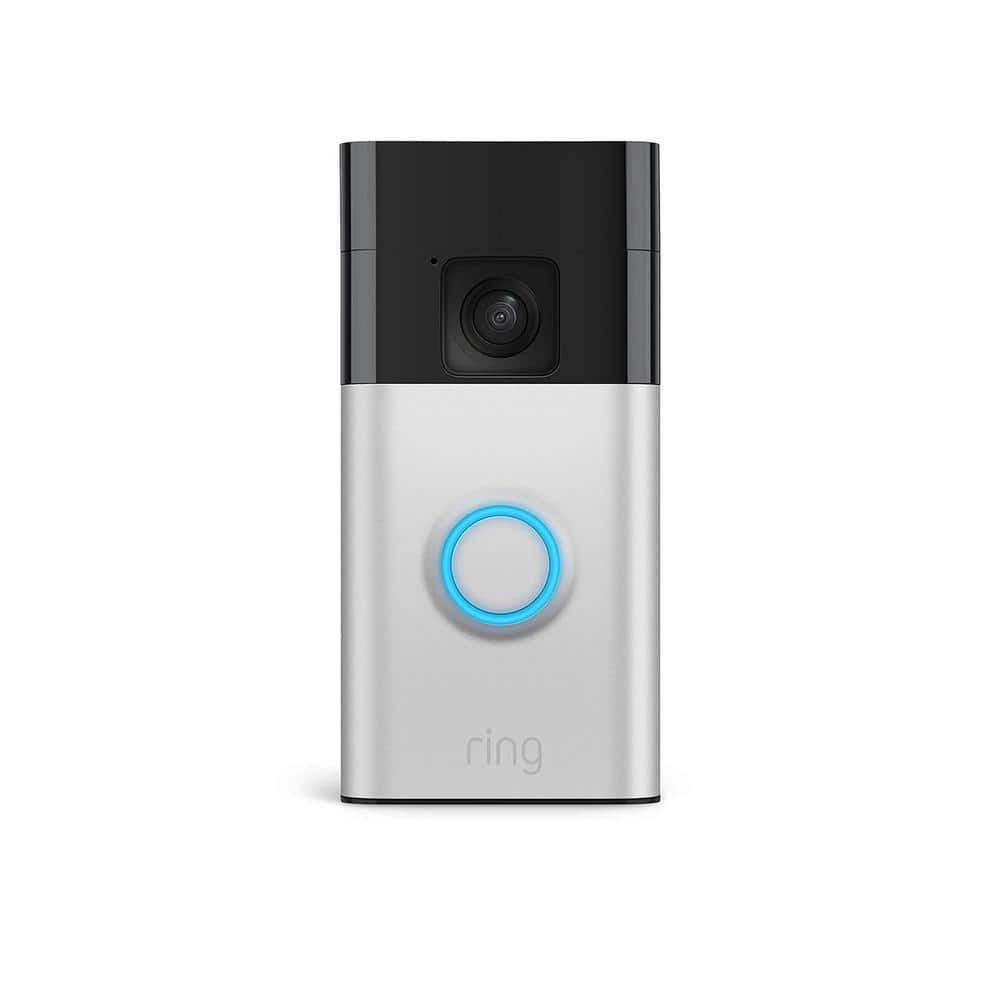 Battery Doorbell with Head-to-Toe HD Video, Live View with 2-Way Talk, and Motion Detection and Alerts - Satin Nickel -  Ring, B0BZWRSRWV