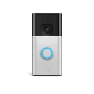 Battery Doorbell with Head-to-Toe HD Video, Live View with 2-Way Talk, and Motion Detection and Alerts - Satin Nickel