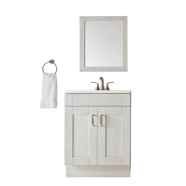 Albany 24″ Glass Bathroom Vanity Clear - Wholesale Vanities