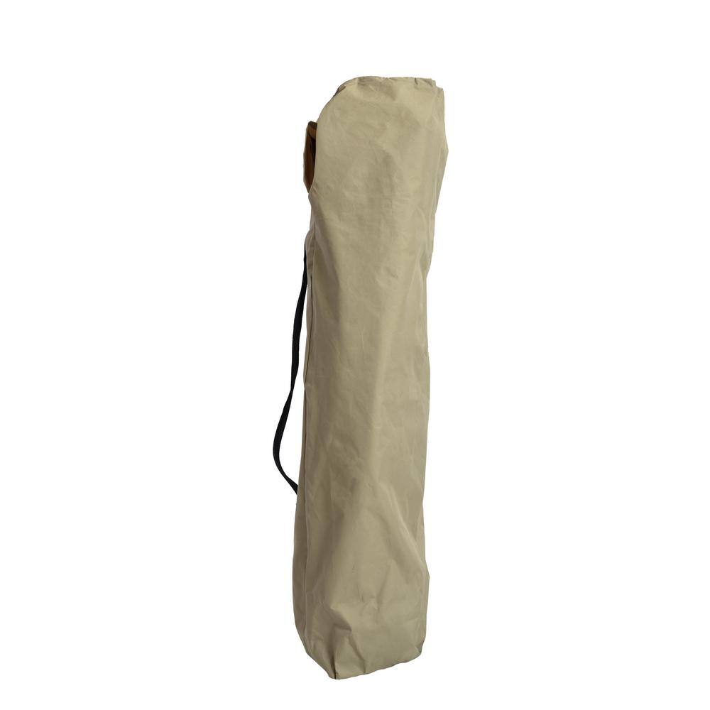 Graphite and Tan High Folding Camping Chair with Canopy
