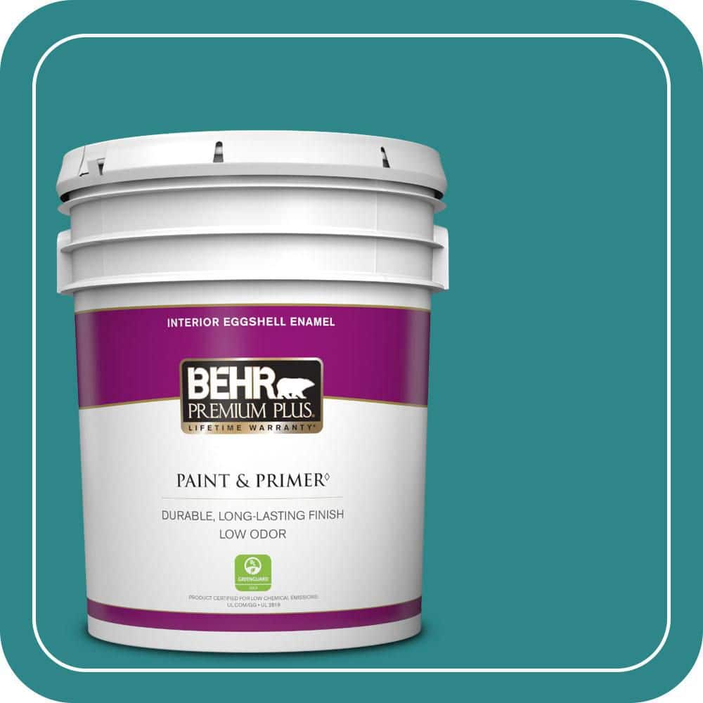 5 gal. #M460-6 Thai Teal Eggshell Enamel Low Odor Interior Paint & Primer price history on PriceWatchPro