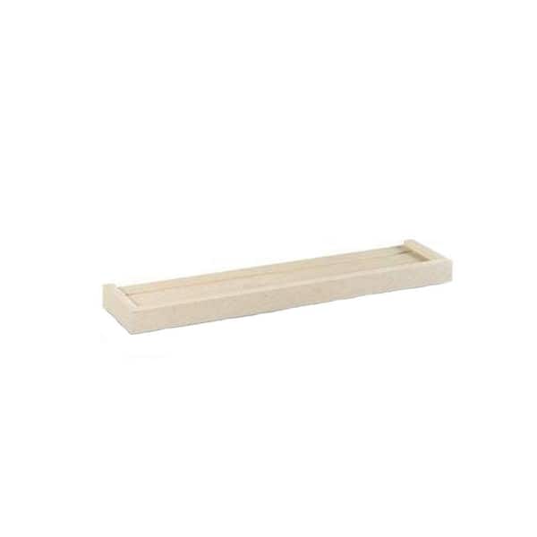 null 60 in. W x 5.25 in. D x 1.5 in. H Floating Unfinished Display Ledge Shelf
