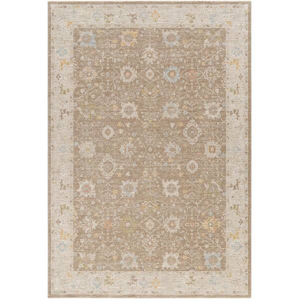Livabliss Avant Garde 10 ft. x 14 ft. Brown Border Indoor Area Rug