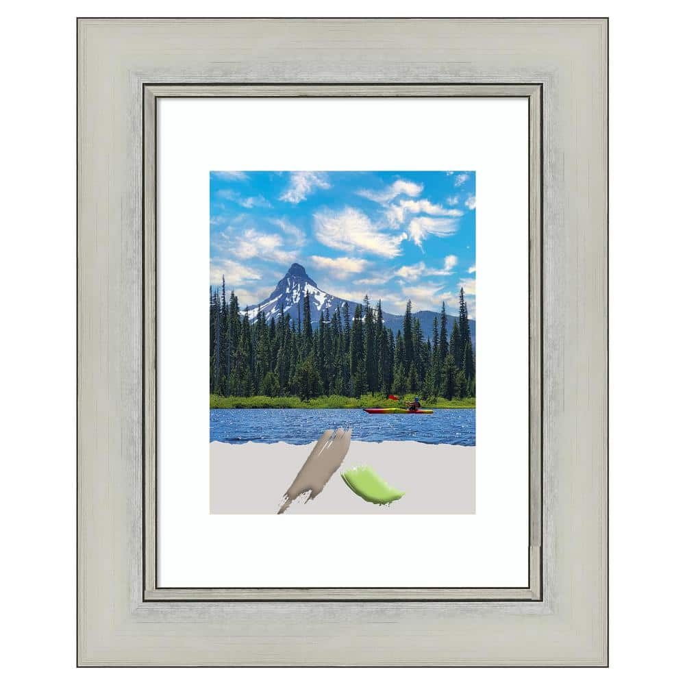 Antiqued Silver Patina Rectangular Wall Picture Frame