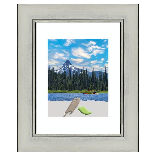 Amanti Art Flair Silver Patina Picture Frame Opening Size 11 x 14 in. (Matted To 8 x 10 in.)