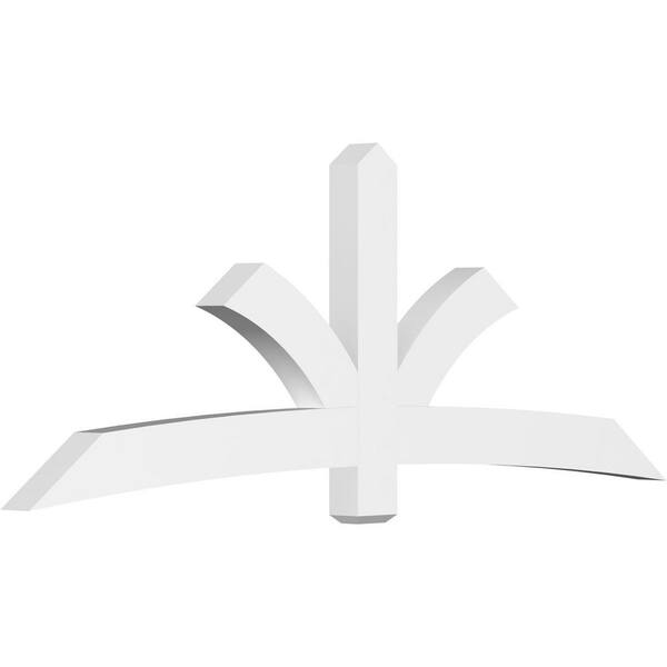 Ekena Millwork Davenport 96 in. W x 36 in. H x 4 in. D Signature Polyurethane Bracket