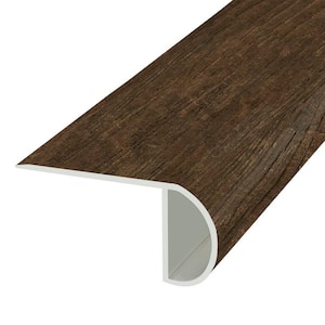 Forest Path 1.03 in. T x 2.23 in. W x 94 in. L Vinyl Overlap Stair Nose Molding