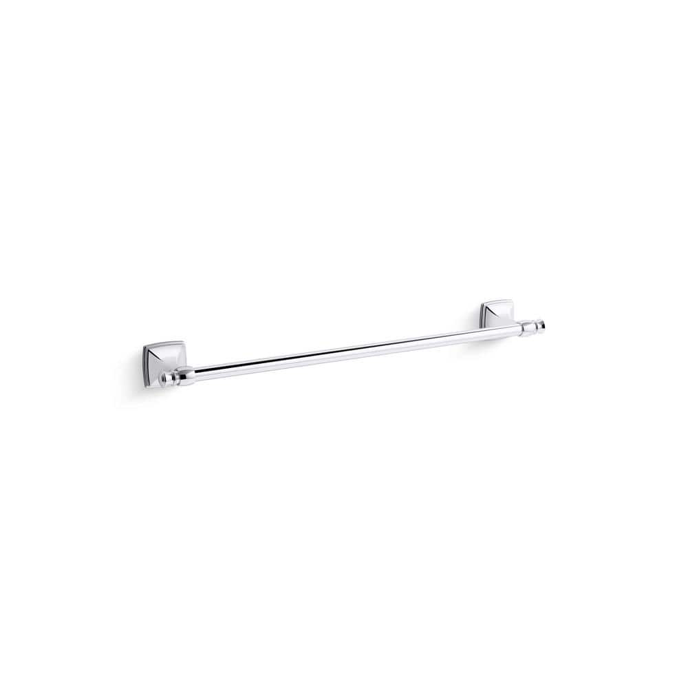 Grand 24" Polished Chrome Wall Mounted Towel Bar