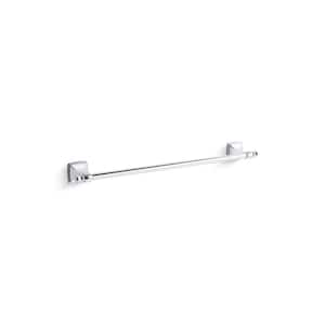Grand 24 in. Wall Mounted Towel Bar in Polished Chrome