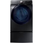 7.5 cu. ft. Electric Dryer with Steam in Black Stainless, ENERGY STAR