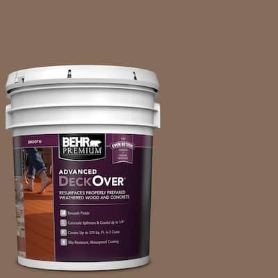 5 gal. #SC-147 Castle Gray Smooth Solid Color Exterior Wood and Concrete Coating