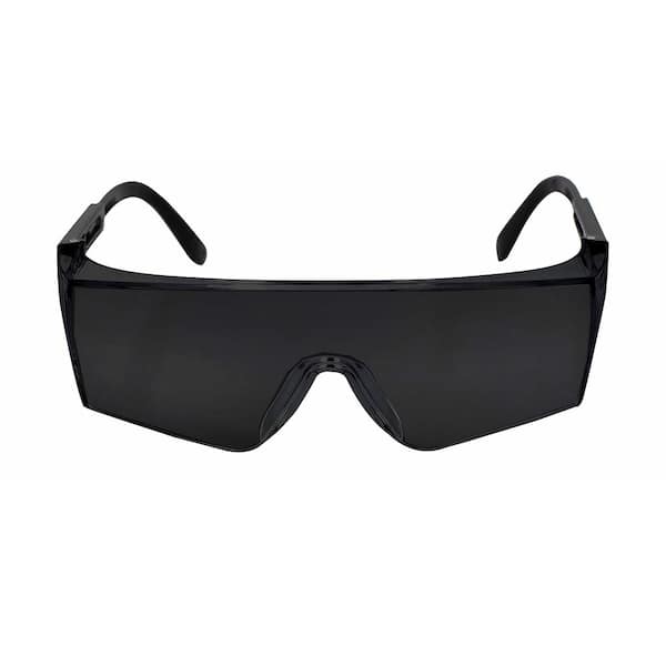 BISON LIFE Black, Boxer Color Lens Black temple Safety Glasses (3-Pairs)