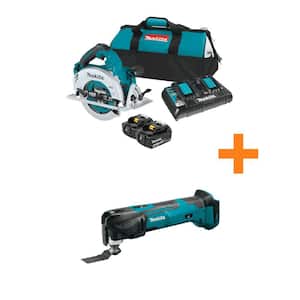 18V X2 LXT (36V) Brushless 7-1/4 in. Circular Saw Kit 5.0Ah with 18V LXT Variable Speed Oscillating Multi-Tool
