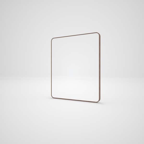 JimsMaison 30 in. W x 36 in. H Rectangular Aluminum Framed Wall Bathroom Vanity Mirror in Wood Grain