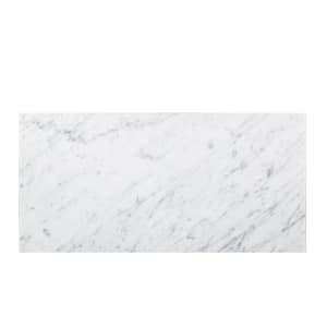 Jeffrey Court Carrara White 6 in. x 12 in. Honed Marble Wall and Floor ...