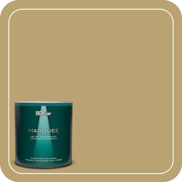 BEHR MARQUEE 1 qt. Home Decorators Collection #HDC-AC-16 Cumin Semi-Gloss Enamel Interior Paint & Primer
