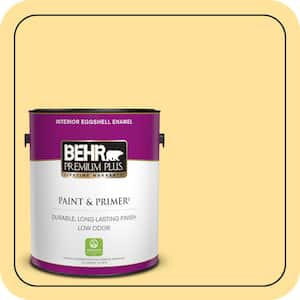 1 gal. #P290-3 Roasted Corn Eggshell Enamel Low Odor Interior Paint & Primer