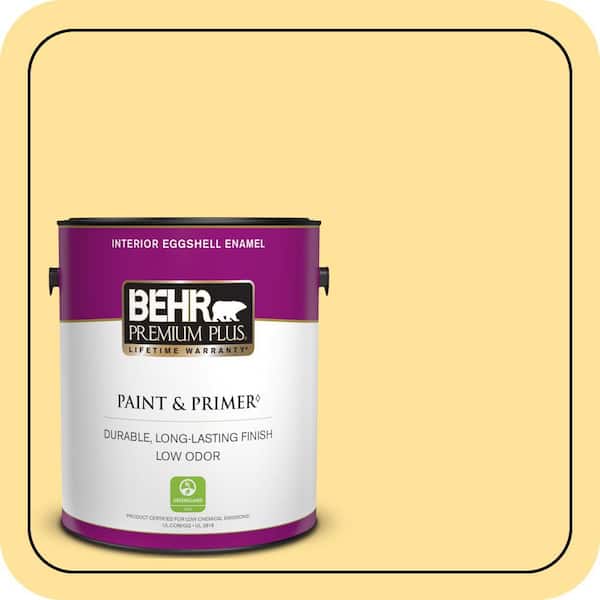 BEHR PREMIUM PLUS 1 gal. #P290-3 Roasted Corn Eggshell Enamel Low Odor Interior Paint & Primer
