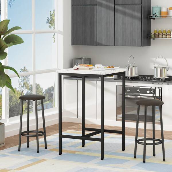 Marble bistro table set hot sale