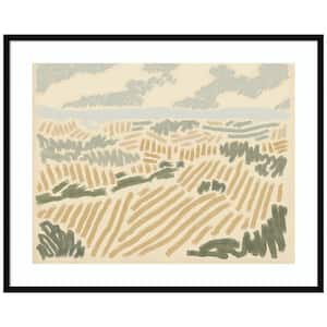 "Paysage de Montpellier II" by Jacob Green 1-Piece Wood Framed Giclee Country Art Print 41 in. x 33 in.