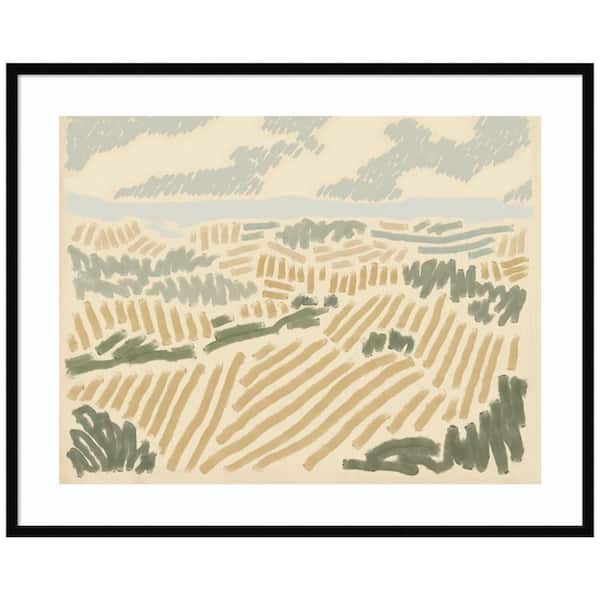 Amanti Art "Paysage de Montpellier II" by Jacob Green 1-Piece Wood Framed Giclee Country Art Print 41 in. x 33 in.