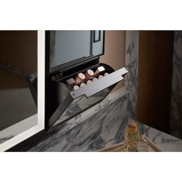 KOHLER Collage 12 in. x 32 in. Framed Rectangular Medicine Cabinet with Mirror Right-Hinged