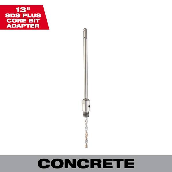 Milwaukee 13 in. Carbide SDSPLUS Masonry Core Bit Adapter 48203582