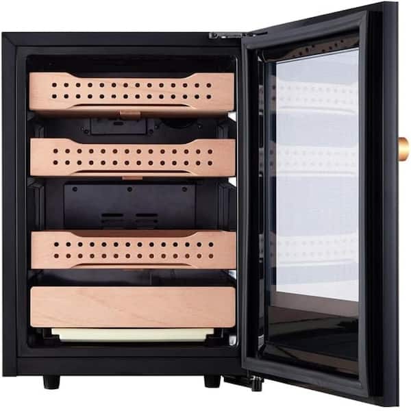 B1 Electric Humidor Cabinet 500 Capacity WiFi APP Control Cedar Glass Door