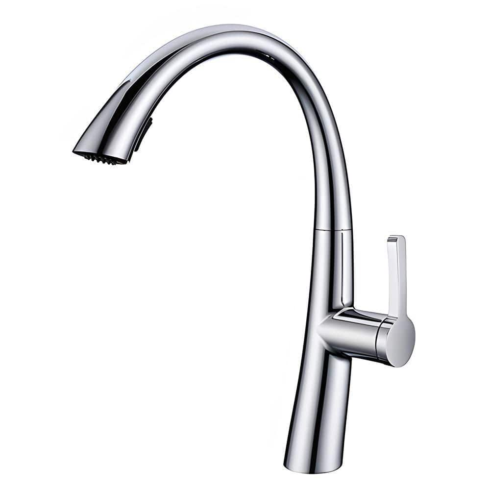 Homlux Single Handle Pull Down Sprayer Kitchen Faucet In Chrome 5c93004d45 The Home Depot 5946